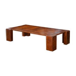 Table basse gainée de - cuir