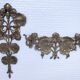 Two bronze ornaments furniture floral decoration early 20th century