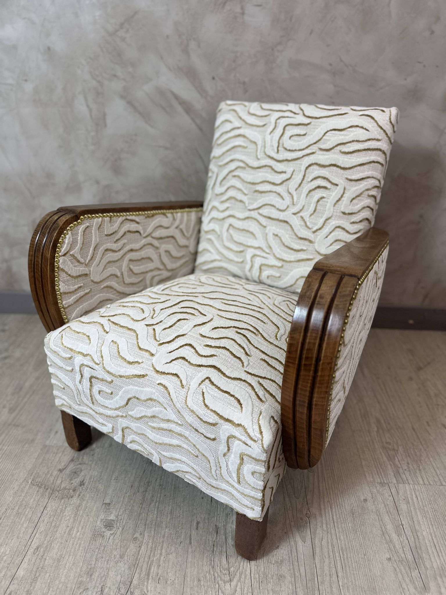 Art Deco armchair restored