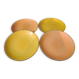 4 assiettes à dessert