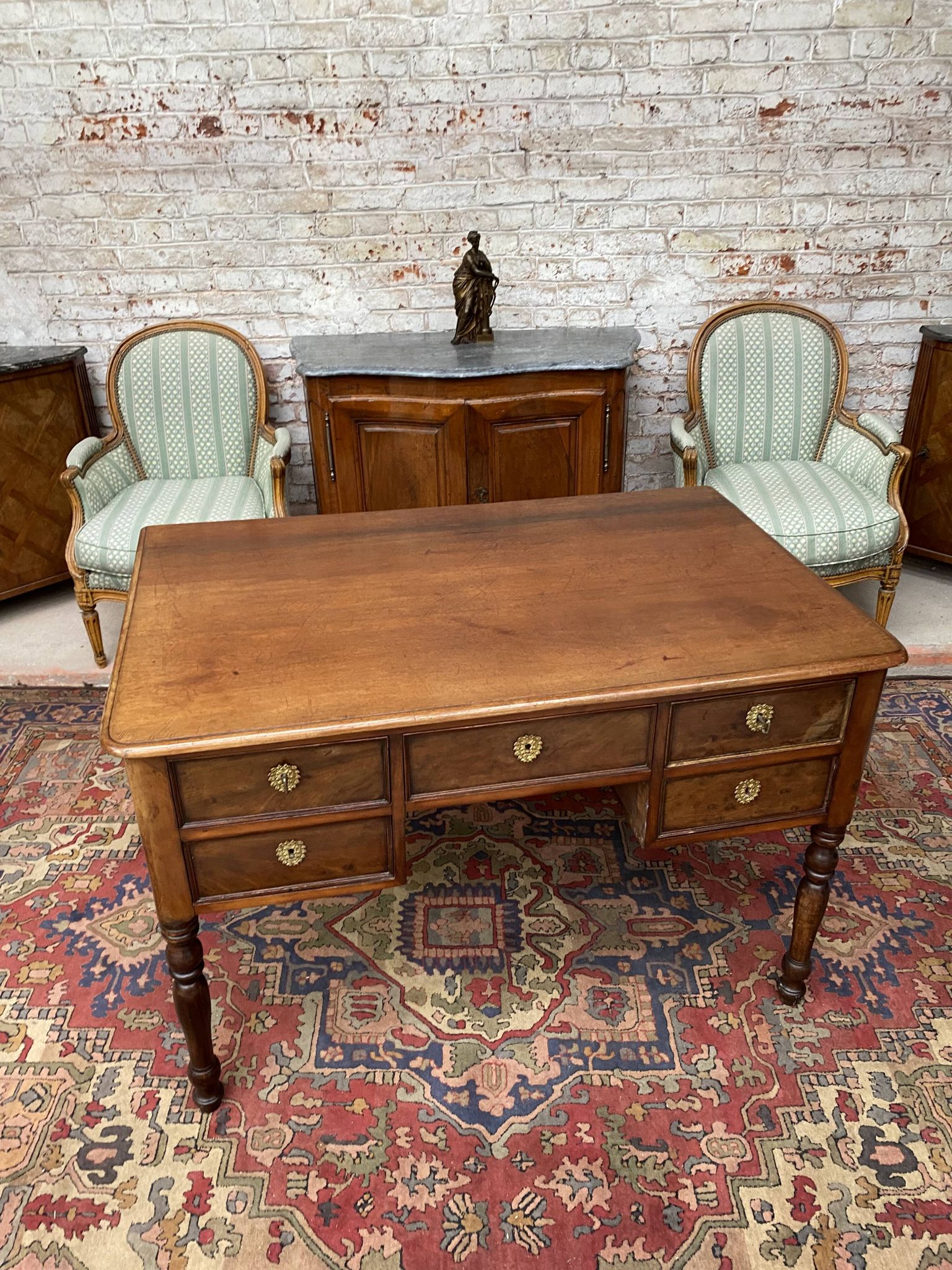 Bureau en acajou d’époque restauration xix eme siècle
