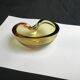 Empty pocket pocket glass Murano smoked yellow flavio poli art deco modernist