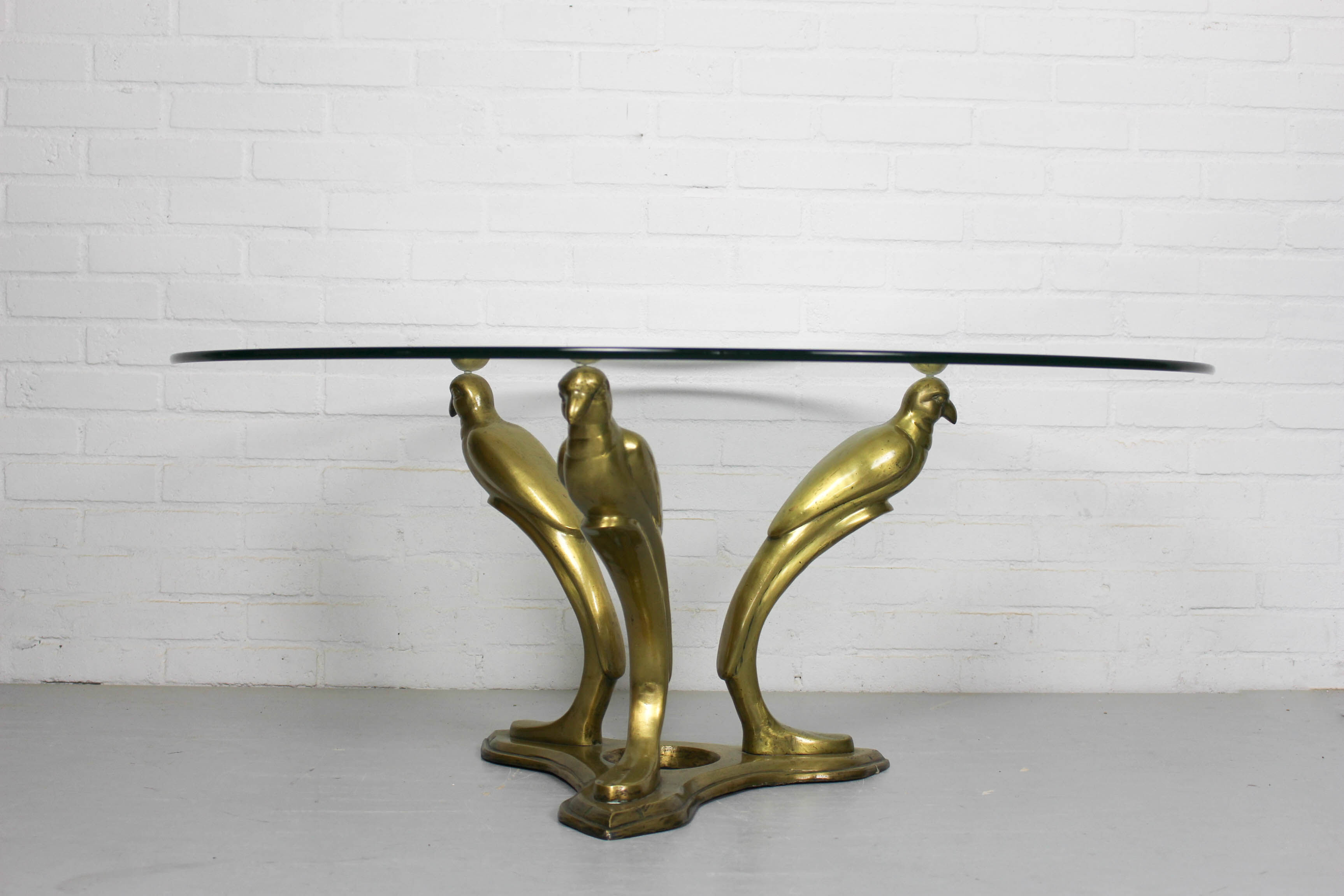 Parrots coffee table Belgium 1970