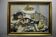 Oil on canvas ernest audibert, still life with fish
