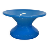 19th-century antique spittoon vase in blue opaline.