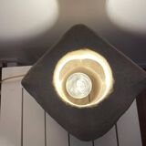 Limestone owl lamp, Albert Tormos, France, 1970s