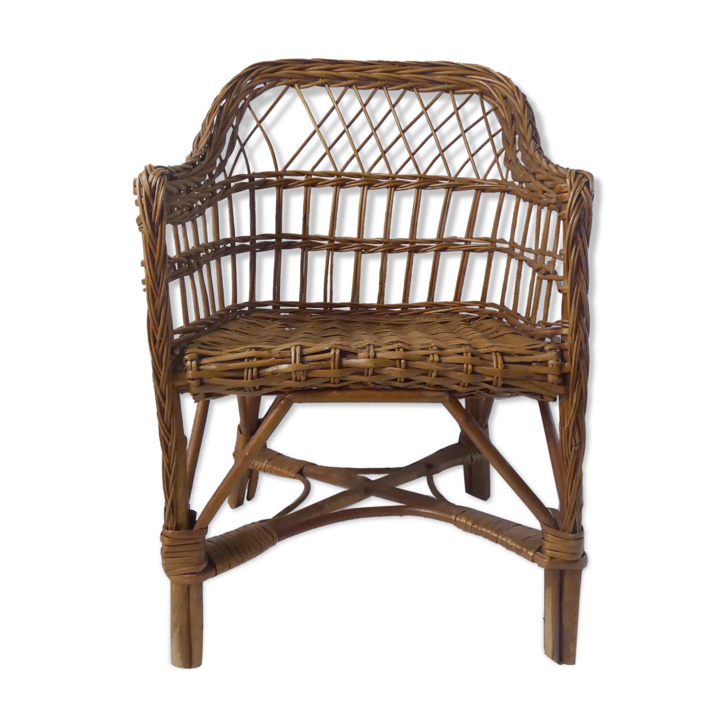 Rattan armchair for children