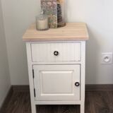 Solid wood bedside table