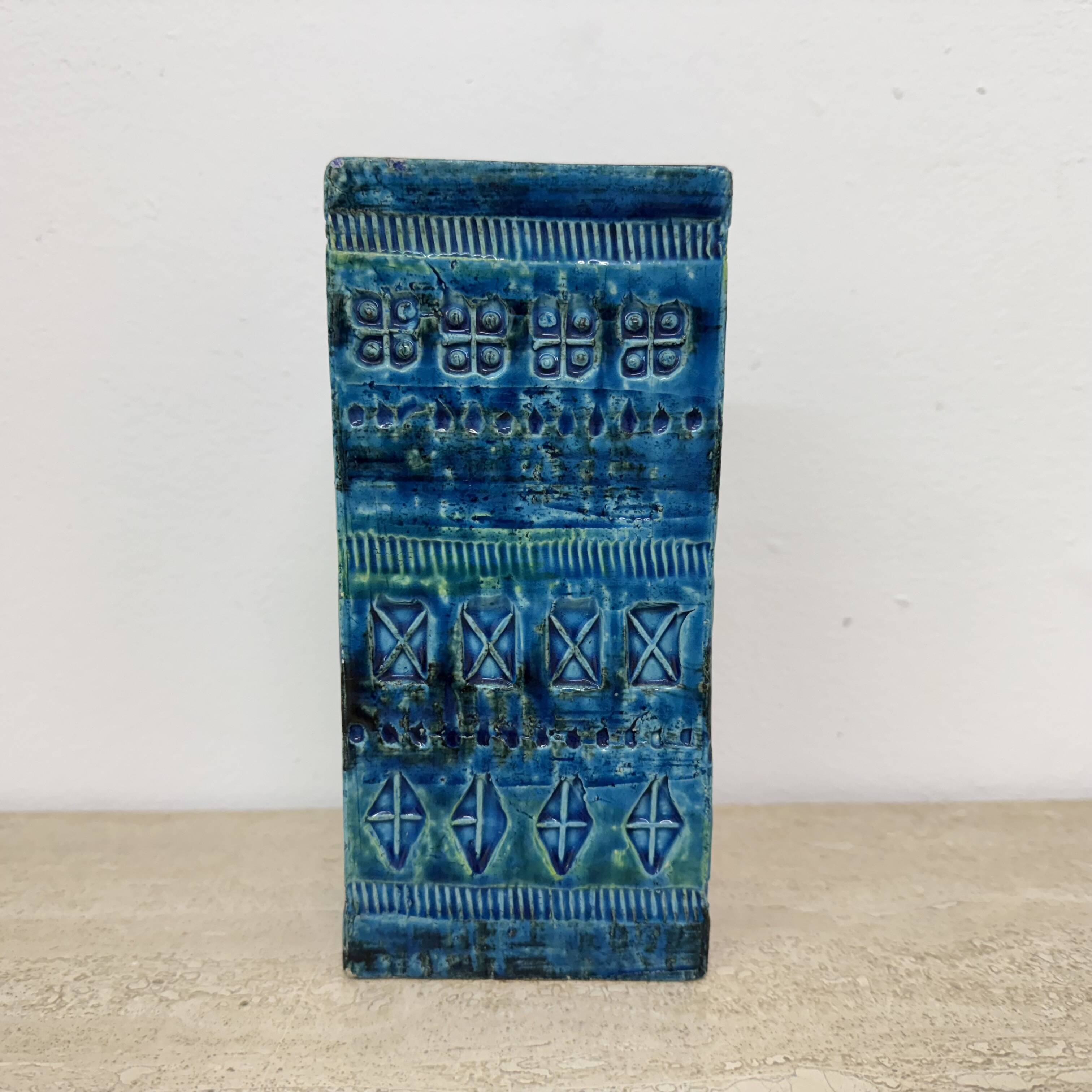 Vintage Bitossi Italian ceramic vase , 1970s