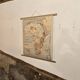 Old geography map school map 1960