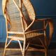 Rattan armchair in the style of Kay Fisker for R. Wengler. Danish work from the 1960s.
