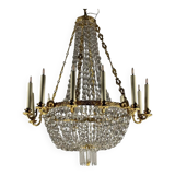 Lustre en bronze doré début xixème siècle