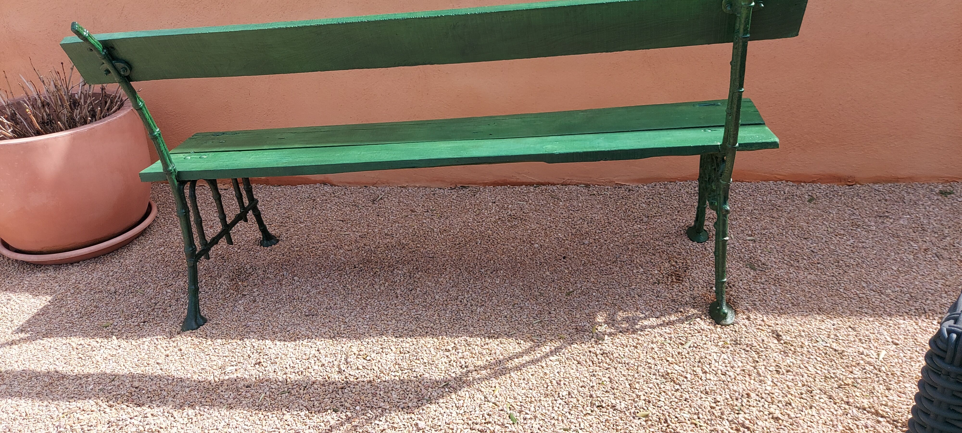 Outdoor garden bench 1900s