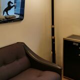 Black metal bell lamppost and 60s brass