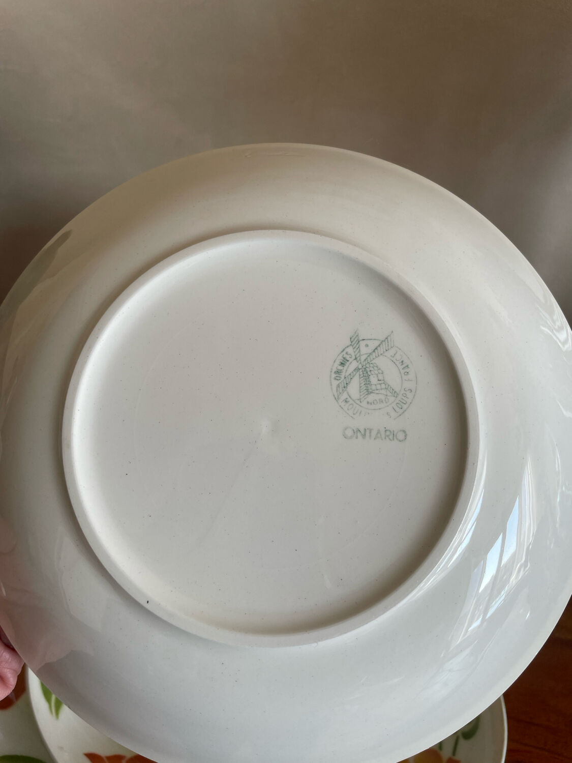 5 deep plates and flat plates Moulin des Loups