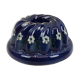 Decorative blue mold in ceramic deco flowers G.W. – Diameter 25 cm