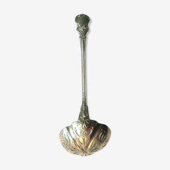 Christofle's Louis XV silver metal sleading spoon, AD monogram