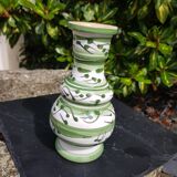 Small green ceramic vase