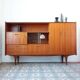 Sideboard library in Scandinavian style made of teak.