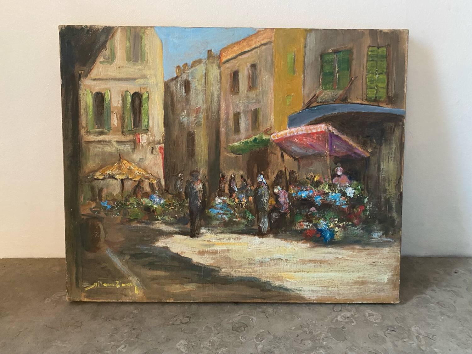 Tableau école provençale signé
