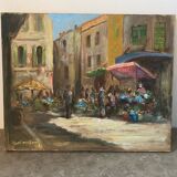 Tableau école provençale signé