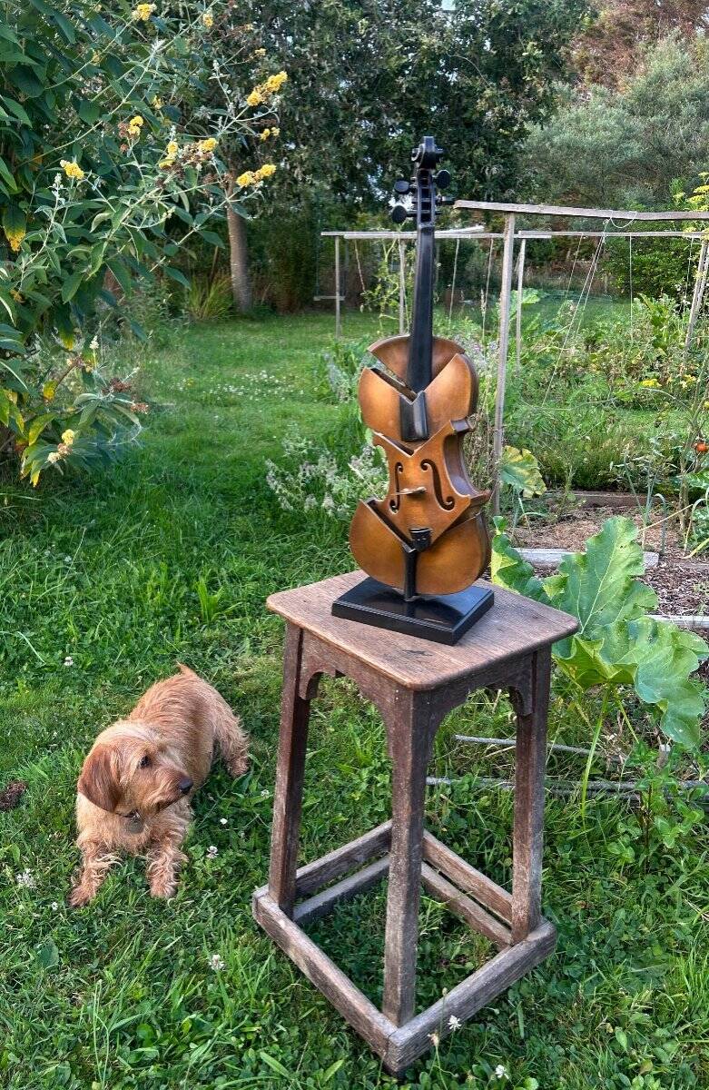 Arman violon coupé II hommage à Picasso