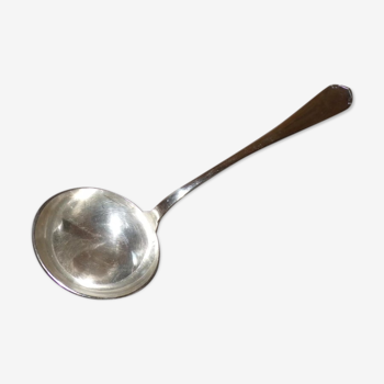 Christofle punched silver metal ladle