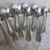 Ten teaspoons Christofle model pearls