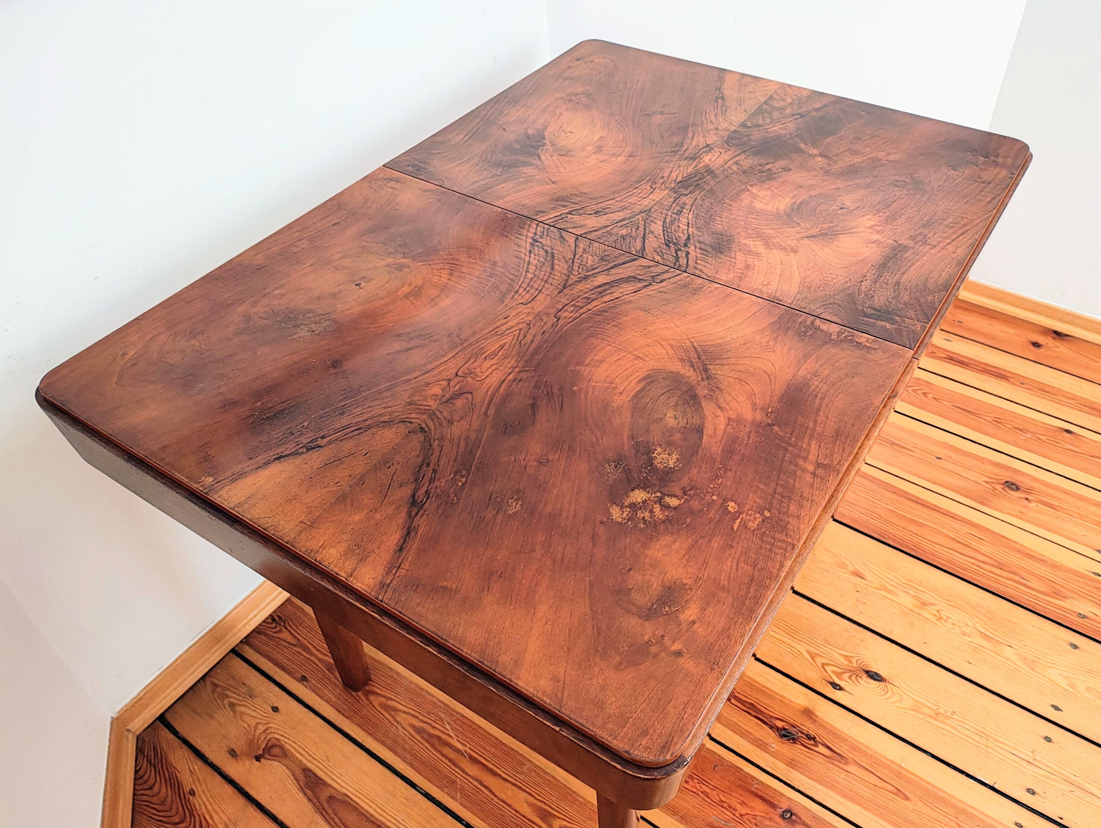Mid-Century Czech Dining Table by Jindřich Halabala for Up Races, 1950s