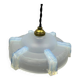 Milky white glass chandelier