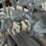 Bronze luster 6 branches patinated