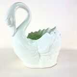 Cache-pot en céramique en forme de cygne, circa 1970