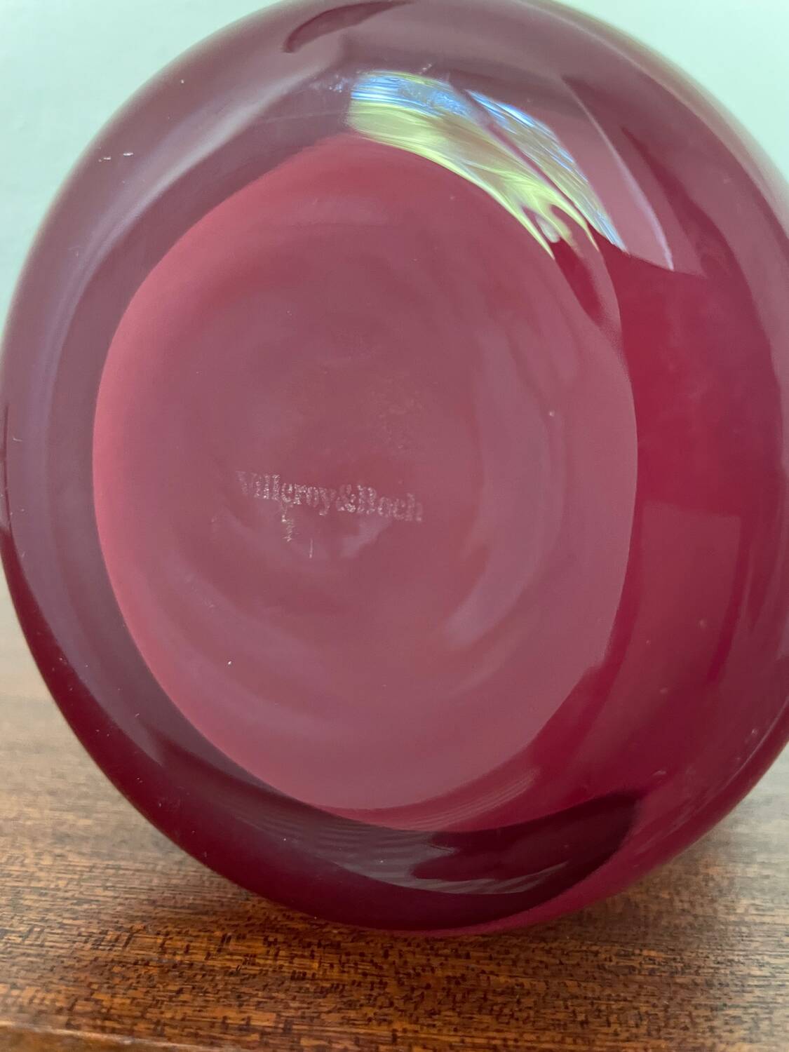 Vase verre mauve Villeroy & Boch