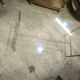 Table basse acier et verre vers 1950/60