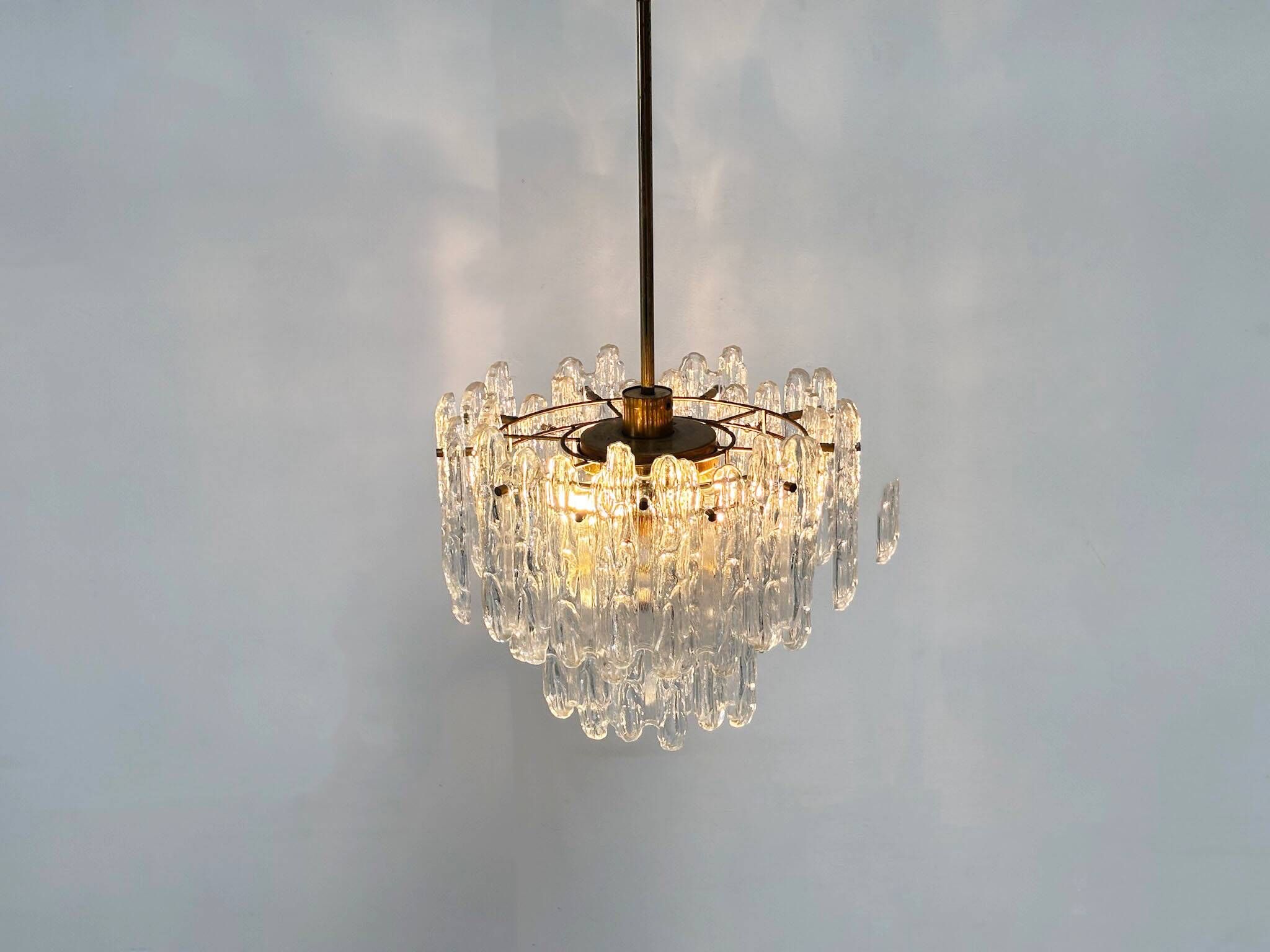 Chandelier en verre Kinkeldey