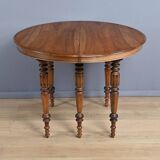 Extendable Walnut Table, Louis-Philippe Style – Late 19th Century