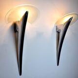 Pair of wall lamps Metalarte, 1970, Spain