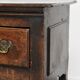 English antique oak sideboard with 3 drawers from the early 18th century