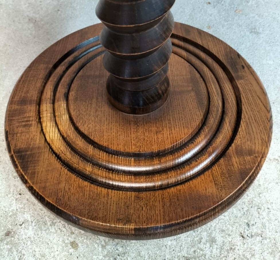 Vintage oak pedestal table