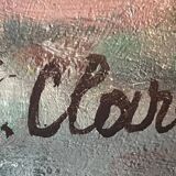 HSP painting "Orientalist Pastoral" signed Eugénie Clarac (1886/1960) Algiers