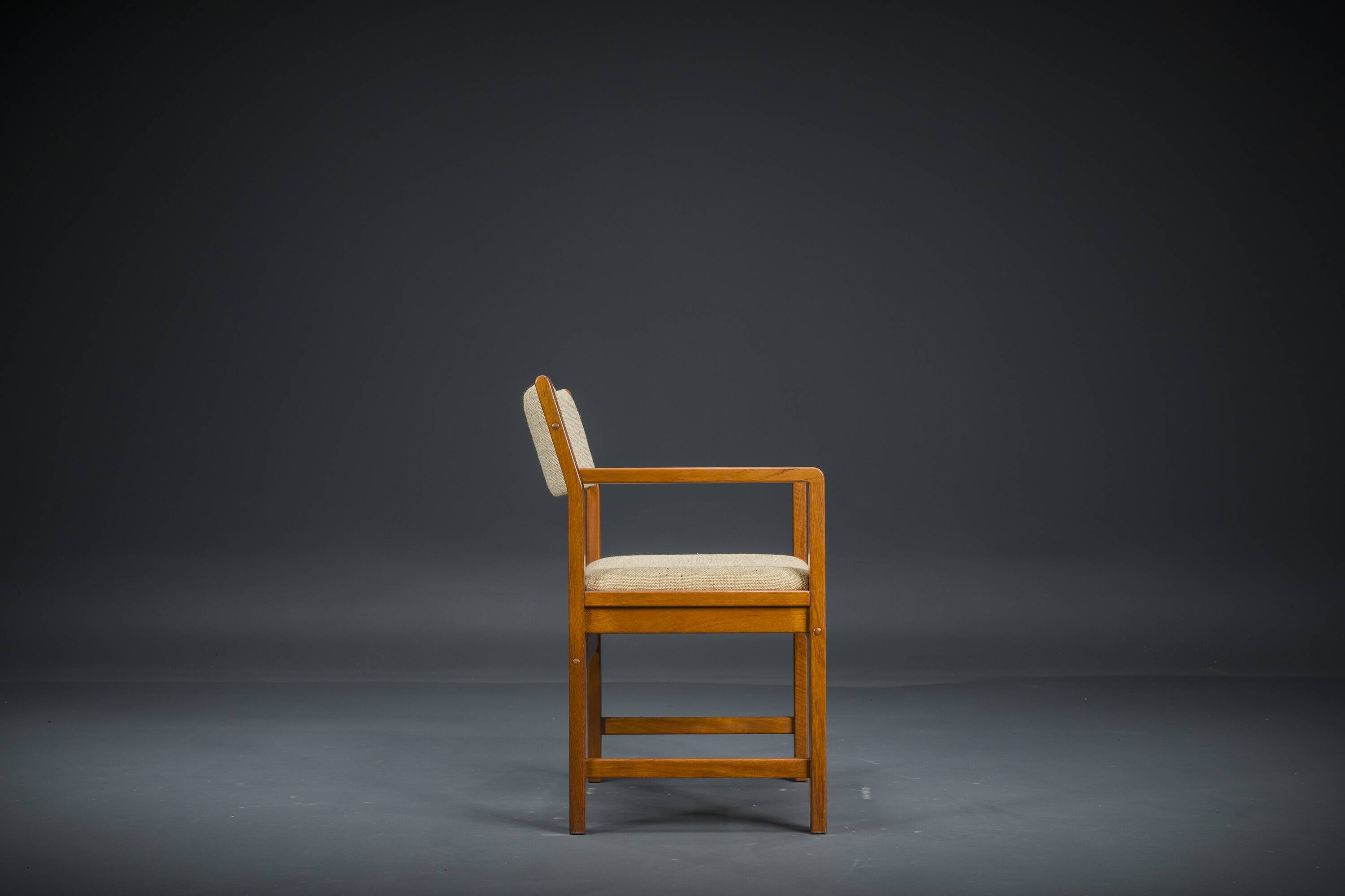 Mid-Century Armchair Teak and Woole, 1960s