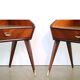 Pair of italian 1950's night stands bed side tables