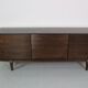 Skovby Møbelfabrik Darkened Oak Sideboard "Model 65", 1960 Denmark