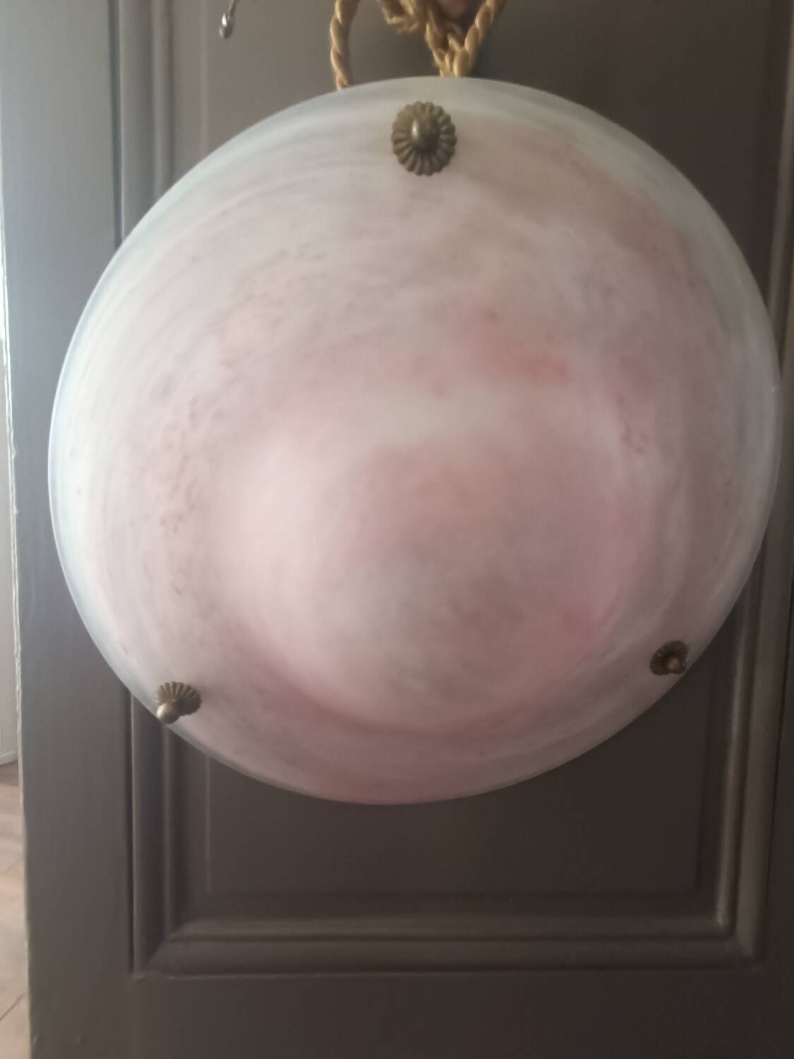 Art Deco glass paste chandelier