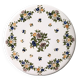 Presentation dish, ceramic pie dish with floral motifs. Very good retro vintage condition