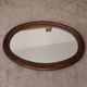 Miroir ovale vintage de style scandinave années 80/90