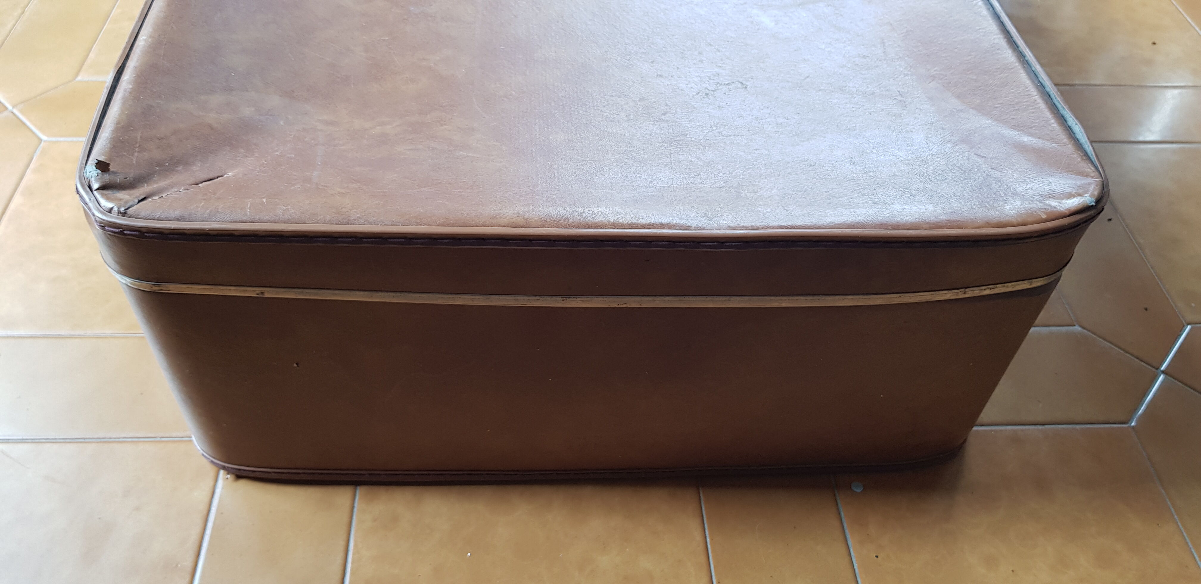 Vintage brown suitcase