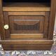 1930s Art Deco oak and marble top bedside table
