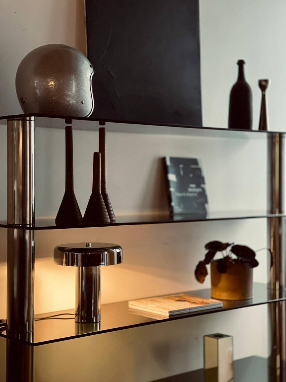 Italian design bookcase/room divider from the 1970s