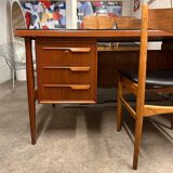 Danish double-sided desk in teak, 1960.